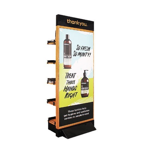 時(shí)尚設(shè)計(jì)大型落地展示架/木質(zhì)多層展示架